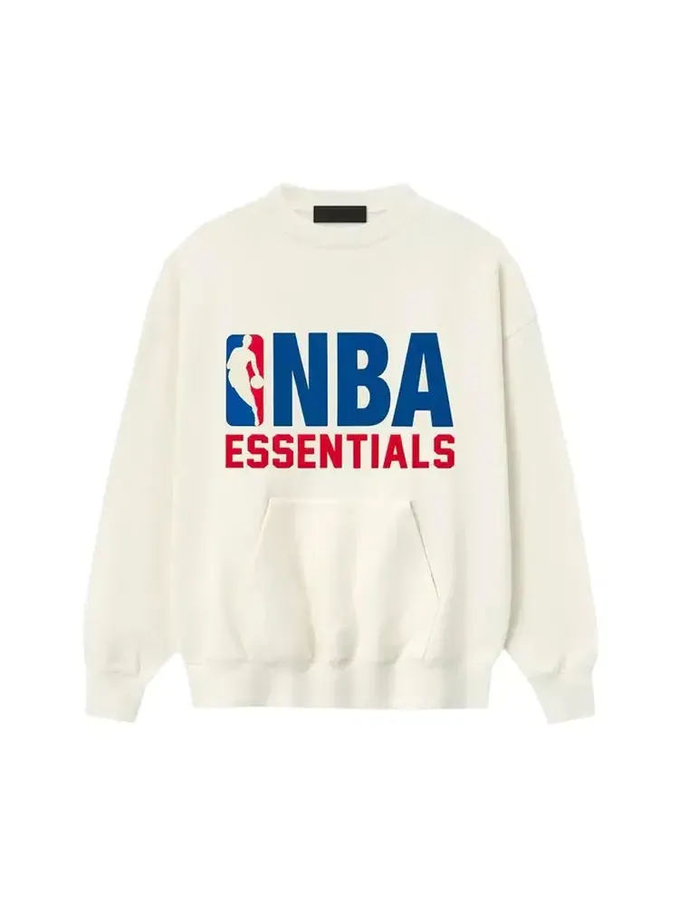 Свитшот Fear of God Essentials x NBA Sports Fit Crewneck — изображение 1 из 1, белый
