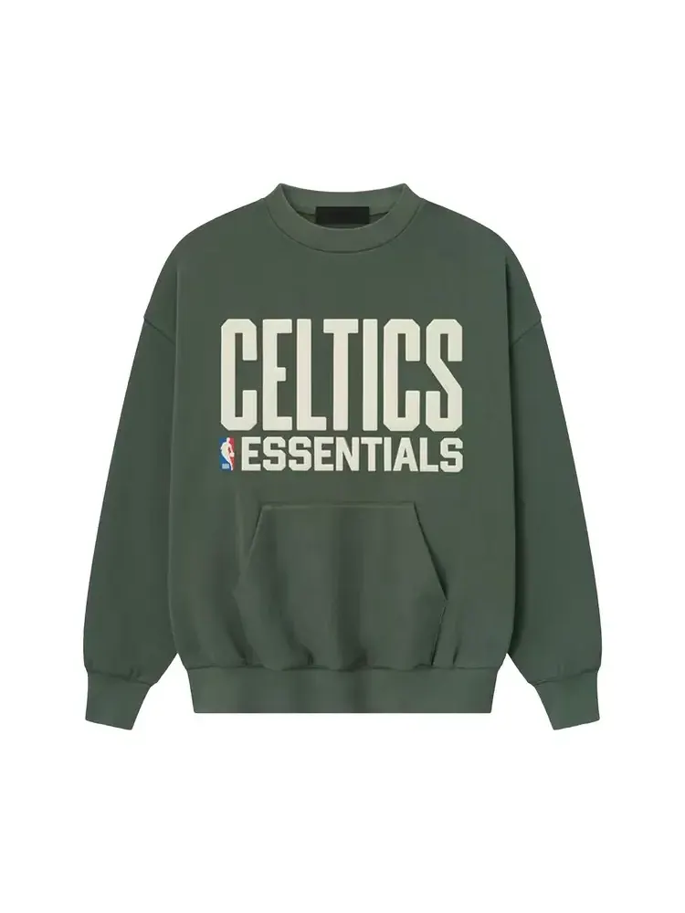 Свитшот Fear of God Essentials x NBA Celtics Sport Crewneck — изображение 1 из 2, зеленый