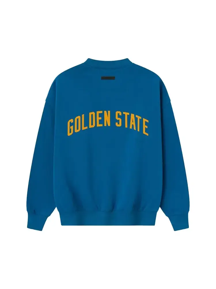 Свитшот Fear of God Essentials x NBA Warriors Sport Crewneck — изображение 2 из 2, синий
