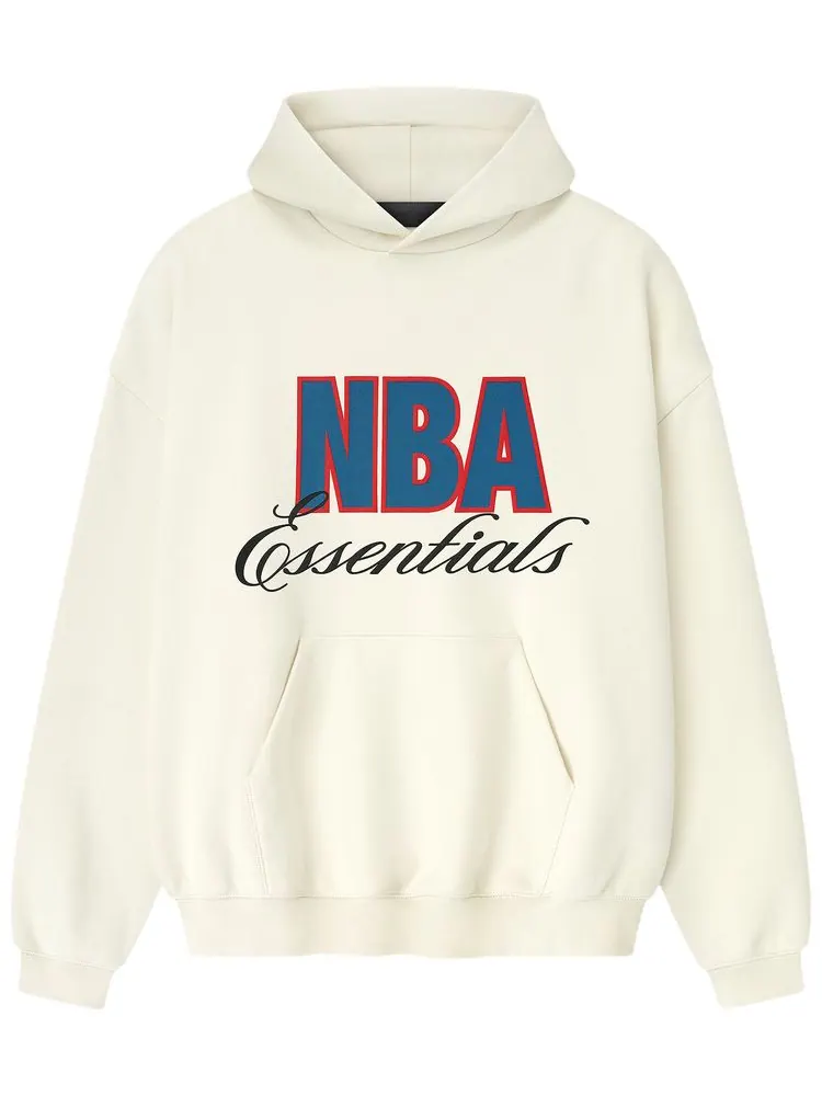 Худи Fear of God Essentials NBA 90s — изображение 1 из 2, бежевый