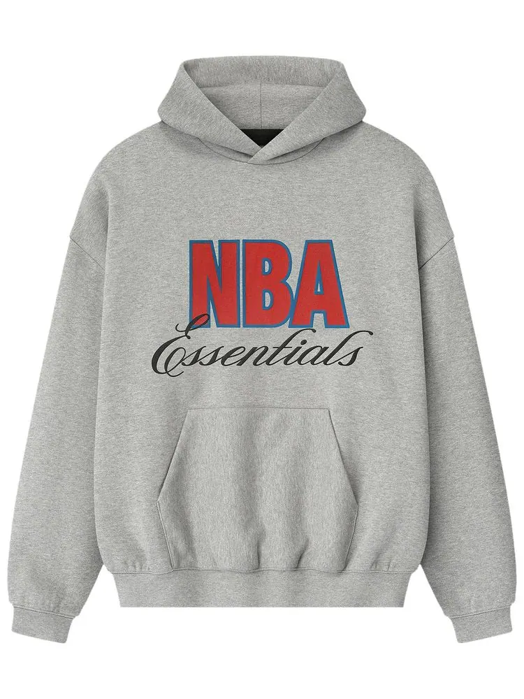 Худи Fear of God Essentials NBA 90s — изображение 1 из 2, серый