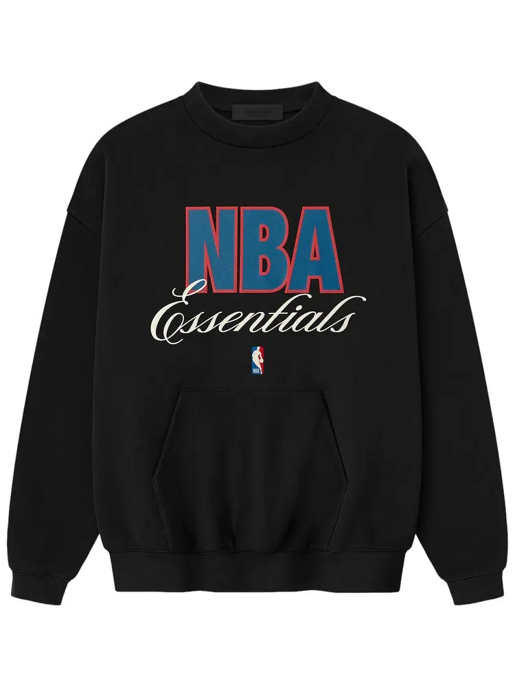 Толстовка с круглым вырезом Fear of God Essentials NBA 90s — изображение 1 из 2, черный