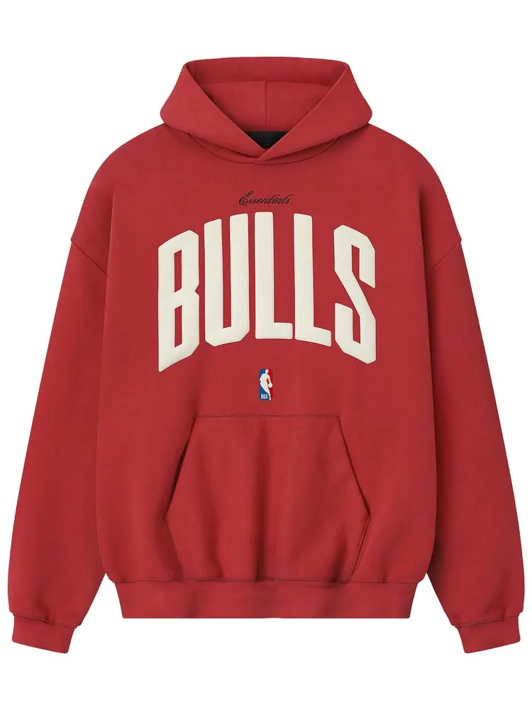 Худи Fear of God Essentials Bulls 90s — изображение 1 из 2, красный
