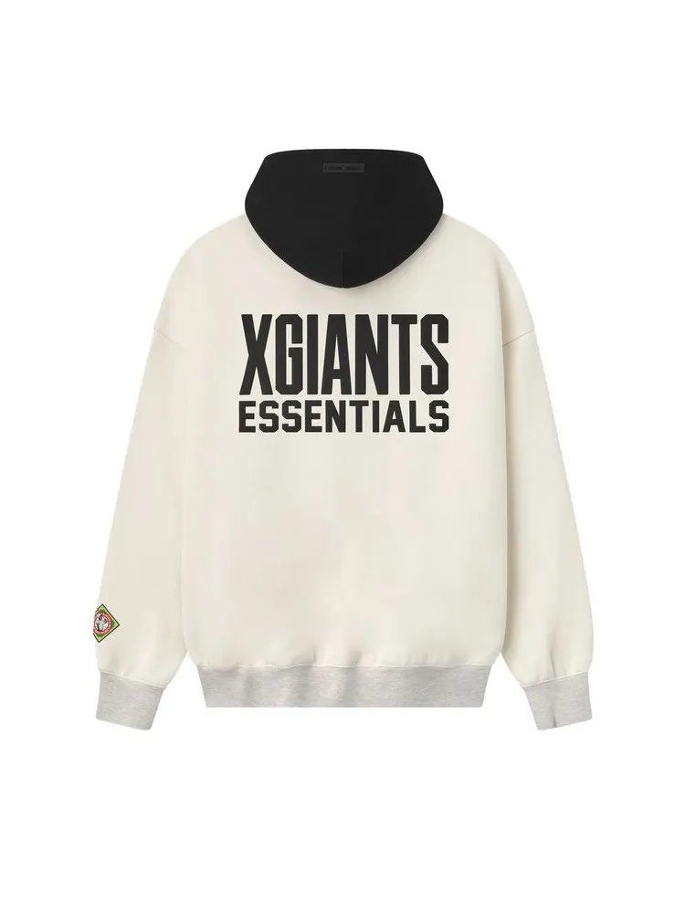 Худи Fear of God Essentials Cuban X-Giants Hoodie — изображение 2 из 3, кремовый белый/черный