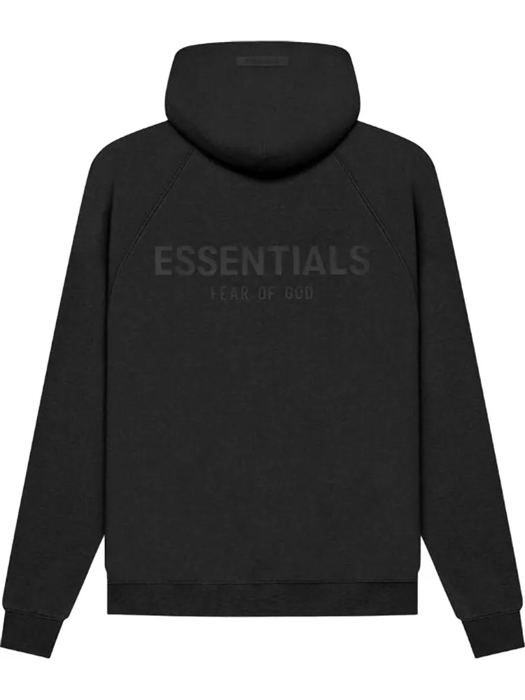 Худи Fear of God Essentials Pull-Over Hoodie 'Black' — изображение 2 из 2, черный