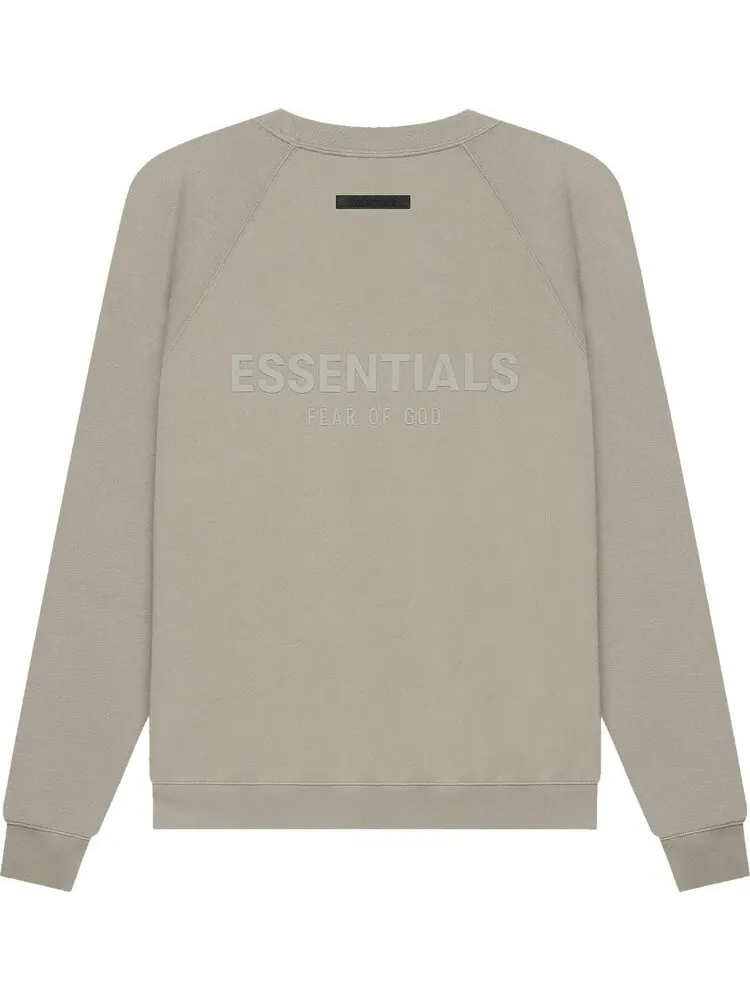 Толстовка Fear of God Essentials Pull-Over Crewneck 'Moss' — изображение 2 из 2, зеленый