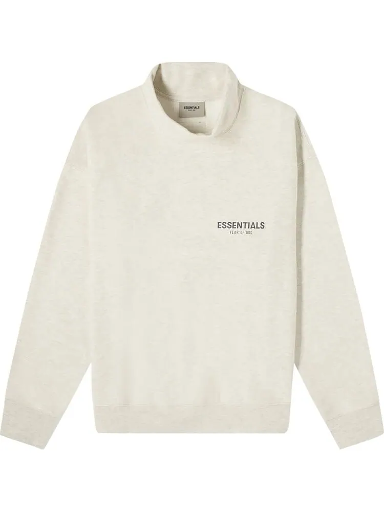 Пуловер Fear of God Essentials Pullover Mockneck 'Oatmeal' — изображение 1 из 3, бежевый