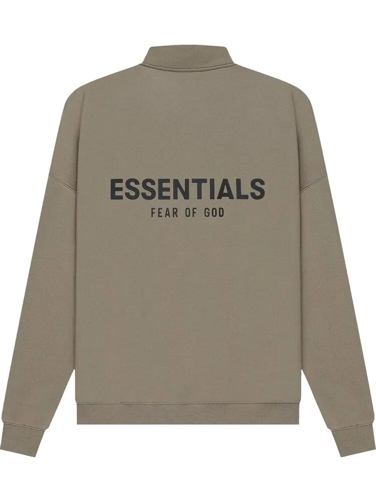 Толстовка Fear of God Essentials Mockneck Half Zip 'Taupe' — изображение 2 из 2, загар