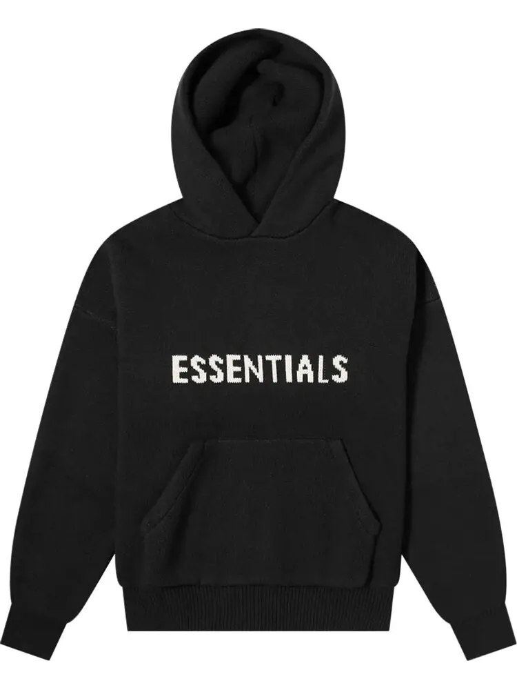 Худи Fear of God Essentials Knit Hoodie 'Black'