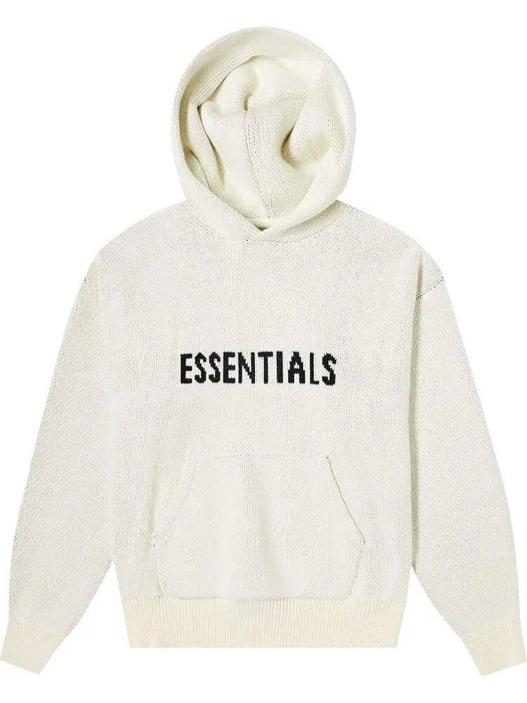 Худи Fear of God Essentials Knit Hoodie 'Buttercream' — изображение 1 из 2, бежевый