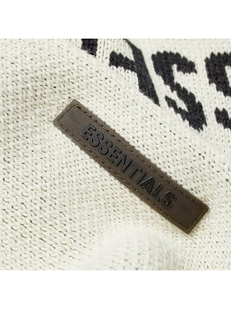 Худи Fear of God Essentials Knit Hoodie 'Buttercream' — изображение 2 из 2, бежевый