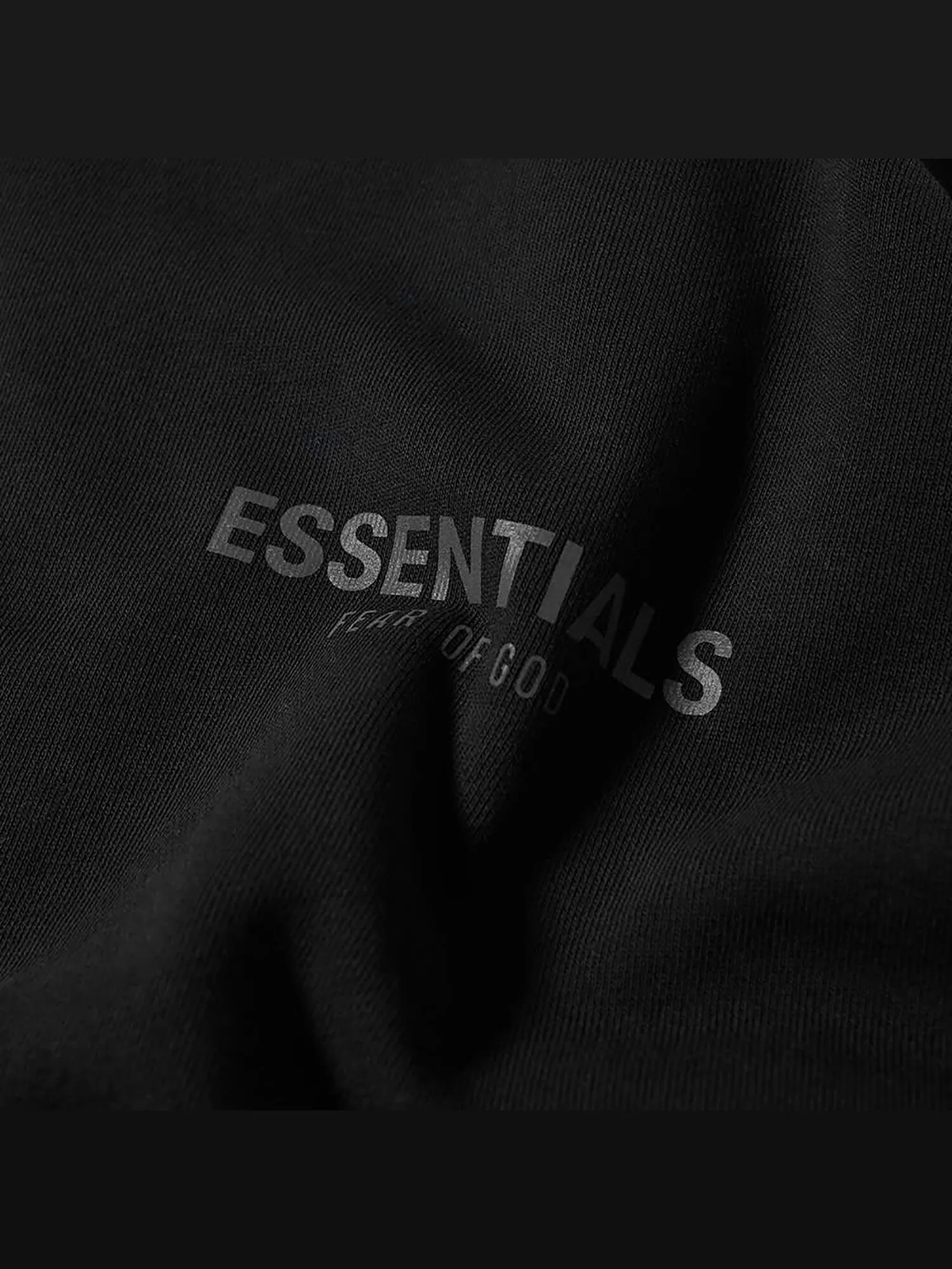 Рубашка-поло с длинными рукавами Fear of God Essentials — изображение 2 из 2, черный