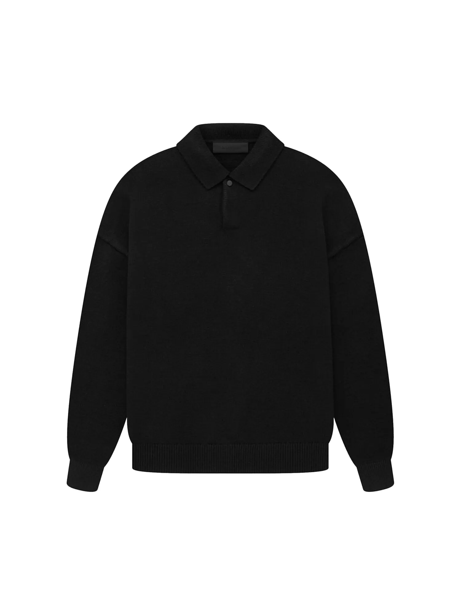 Поло Fear of God Essentials с длинными рукавами — изображение 1 из 1, черный