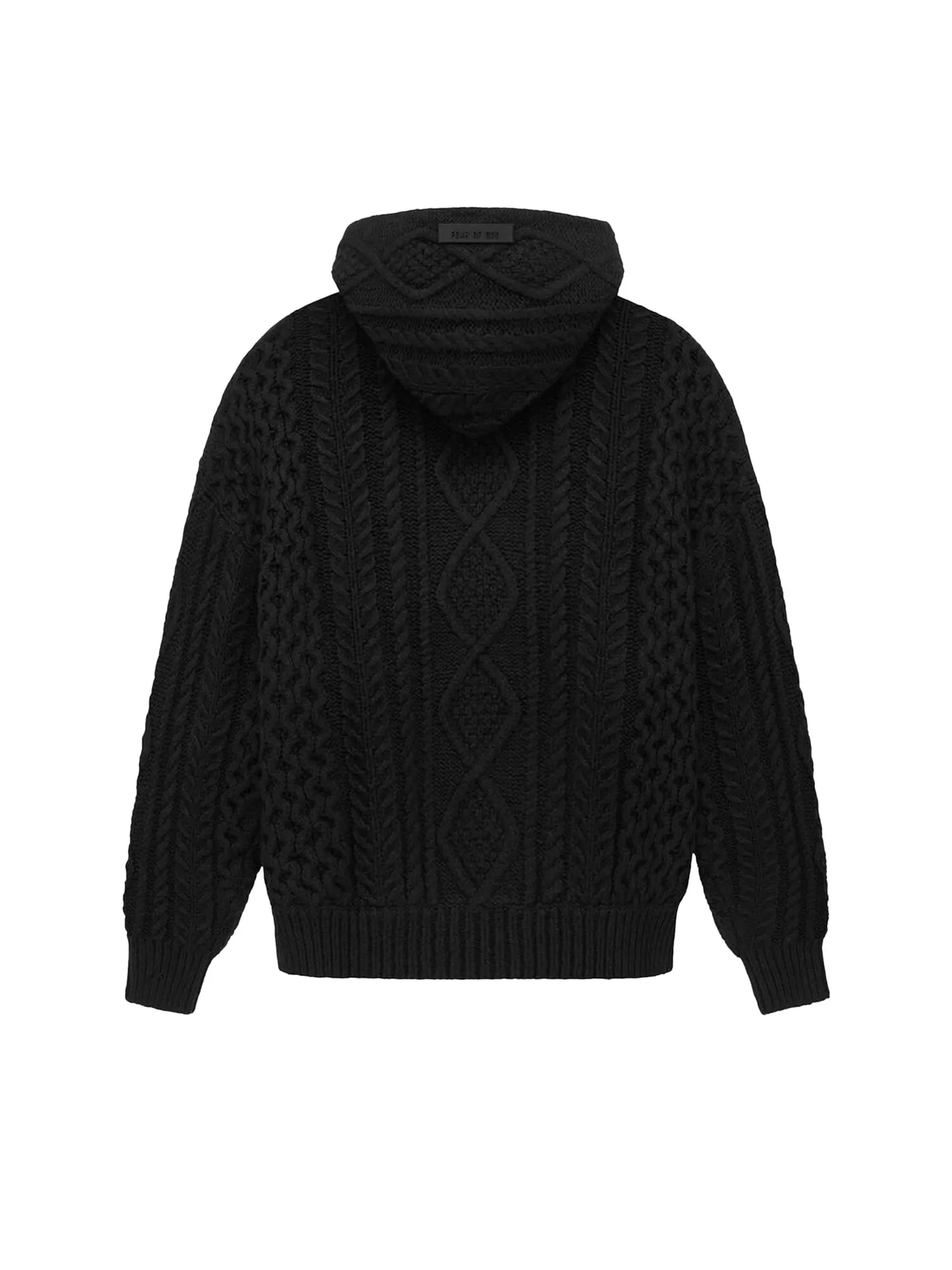 Толстовка вязанной вязки Fear of God Essentials Jet Black — изображение 2 из 2, черный
