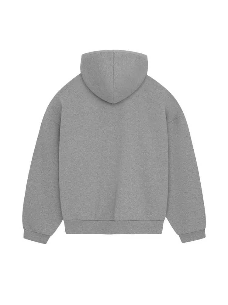 Худи Fear Of God Essentials Fear of God Essentials Pullover 'Dark Heather Oatmeal' — изображение 2 из 2, серый
