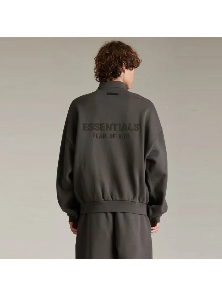Лонгслив-поло Fear Of God Essentials Spring — изображение 3 из 6, черный