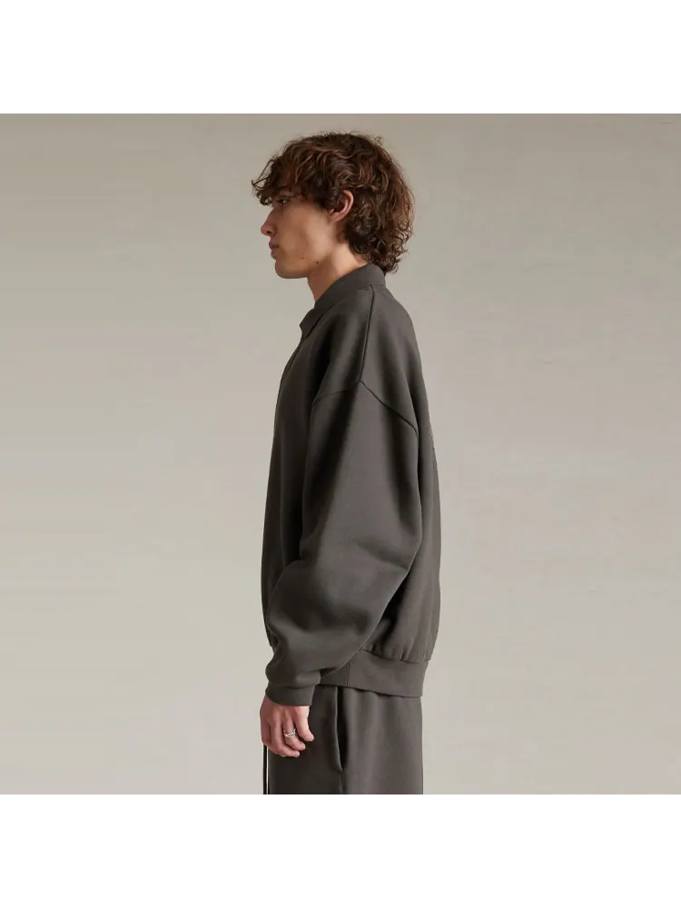 Лонгслив-поло Fear Of God Essentials Spring — изображение 4 из 6, черный