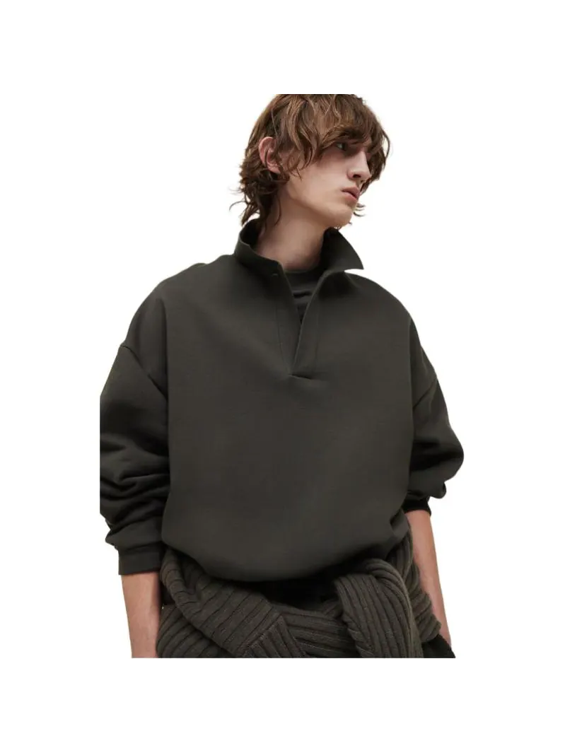 Лонгслив-поло Fear Of God Essentials Spring — изображение 5 из 6, черный