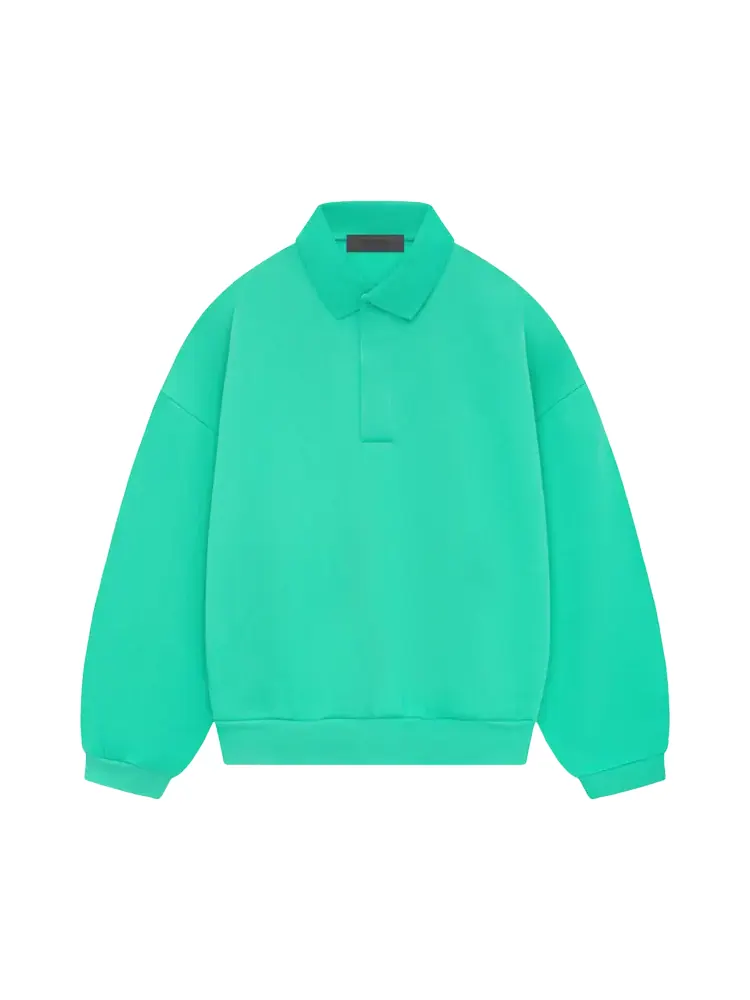 Поло Fear Of God Essentials Fear of God Essentials Long-Sleeve 'Mint Leaf' — изображение 1 из 2, зеленый