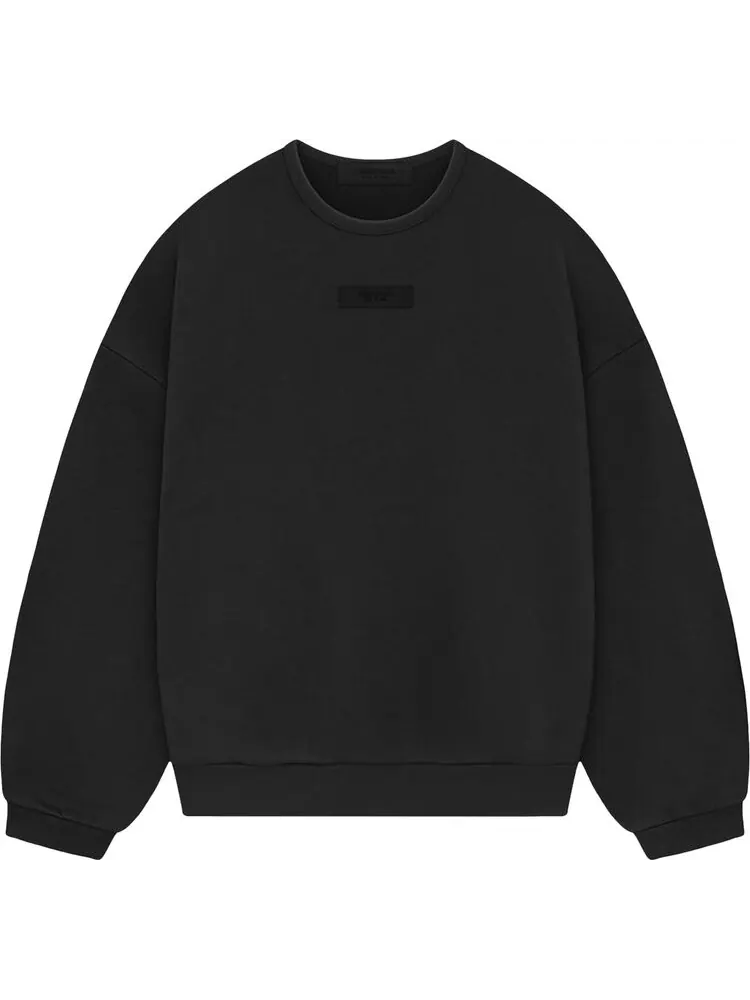 Толстовка Fear of God Essentials Crewneck 'Jet Black' — изображение 1 из 2, черный