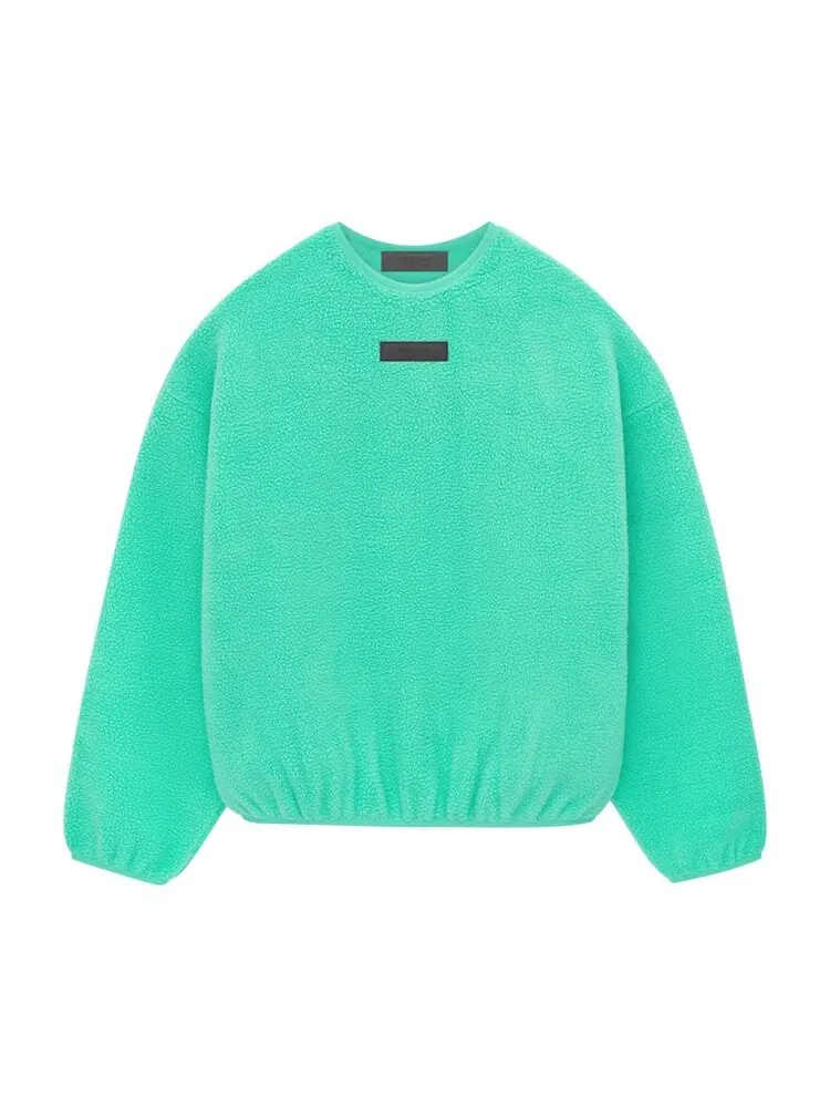 Толстовка Fear Of God Essentials Fear of God Essentials Polar Fleece Crewneck — изображение 1 из 2, зеленый