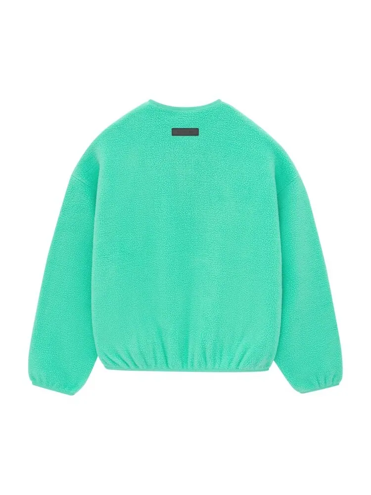 Толстовка Fear Of God Essentials Fear of God Essentials Polar Fleece Crewneck — изображение 2 из 2, зеленый