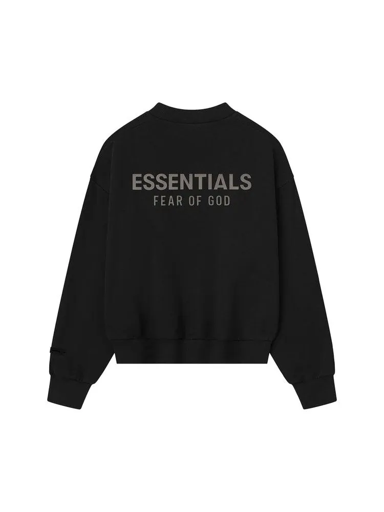 Толстовка Fear of God Essentials Classic Crewneck — изображение 2 из 3, черный
