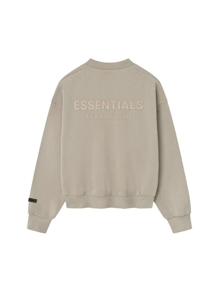 Свитер Fear of God Essentials Classic Fit Fleece Crewneck, Crewneck Timber — изображение 2 из 2, бежевый