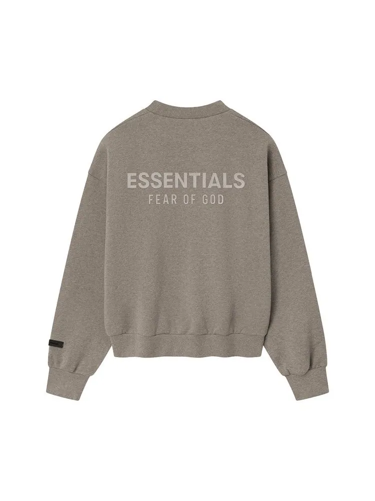 Свитер Fear of God Essentials Classic Fleece Crewneck, Homestead Heather — изображение 2 из 2, бежевый