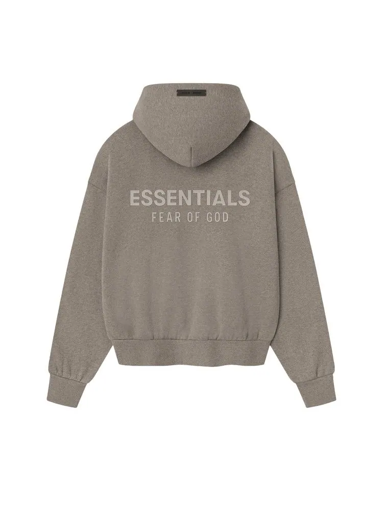 Худи Fear of God Essentials Classic Fit Fleece Hoodie, Homestead Heather — изображение 2 из 2, бежевый