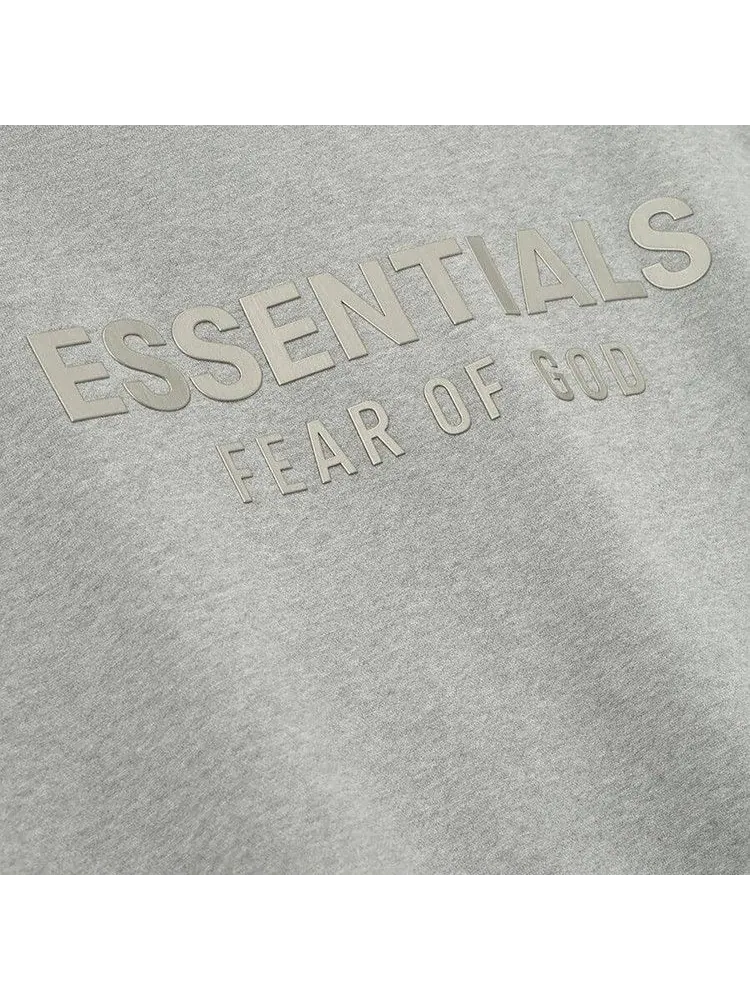 Худи Fear of God Essentials Classic Fleece Zip-Up Hoodie, Concrete Heather — изображение 3 из 3, серый