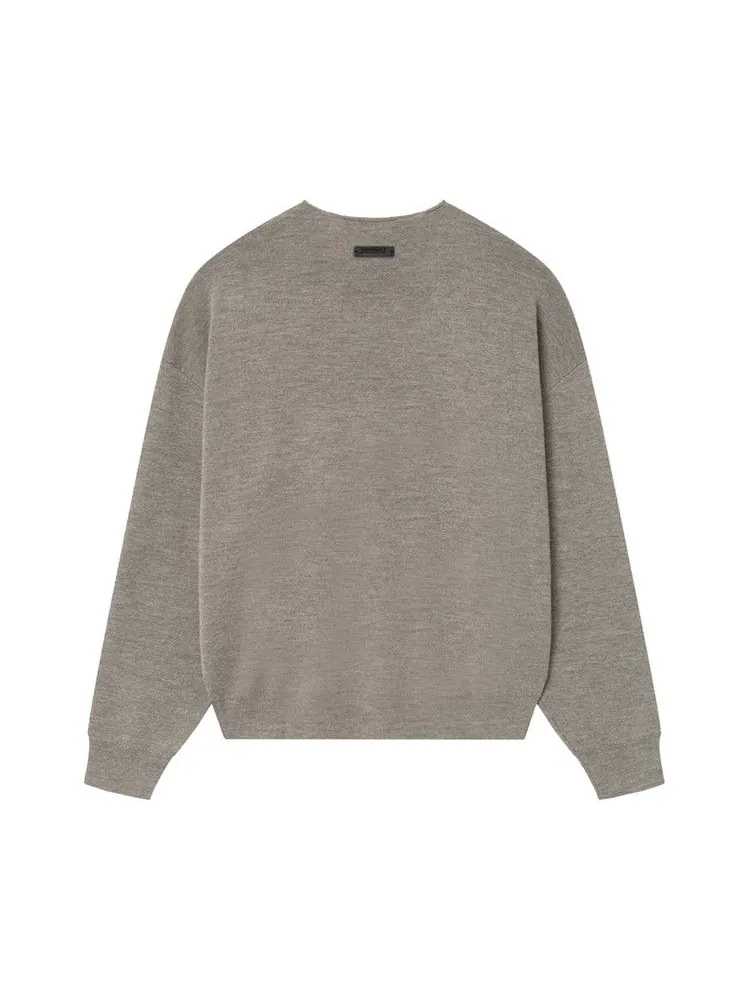 Свитер Fear of God Essentials Merino Crewneck Sweater, Homestead Heather — изображение 2 из 2, бежевый