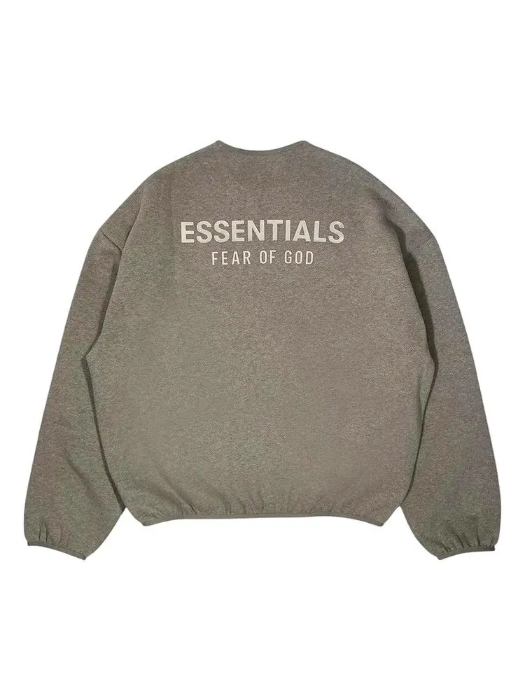 Свитер Fear of God Essentials Modern Fit Fleece Crewneck, Homestead Heather — изображение 2 из 2, бежевый