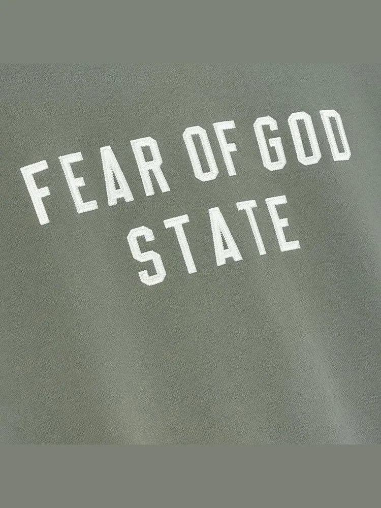 Свитер Fear of God Essentials 90s Crewneck — изображение 3 из 3, мох