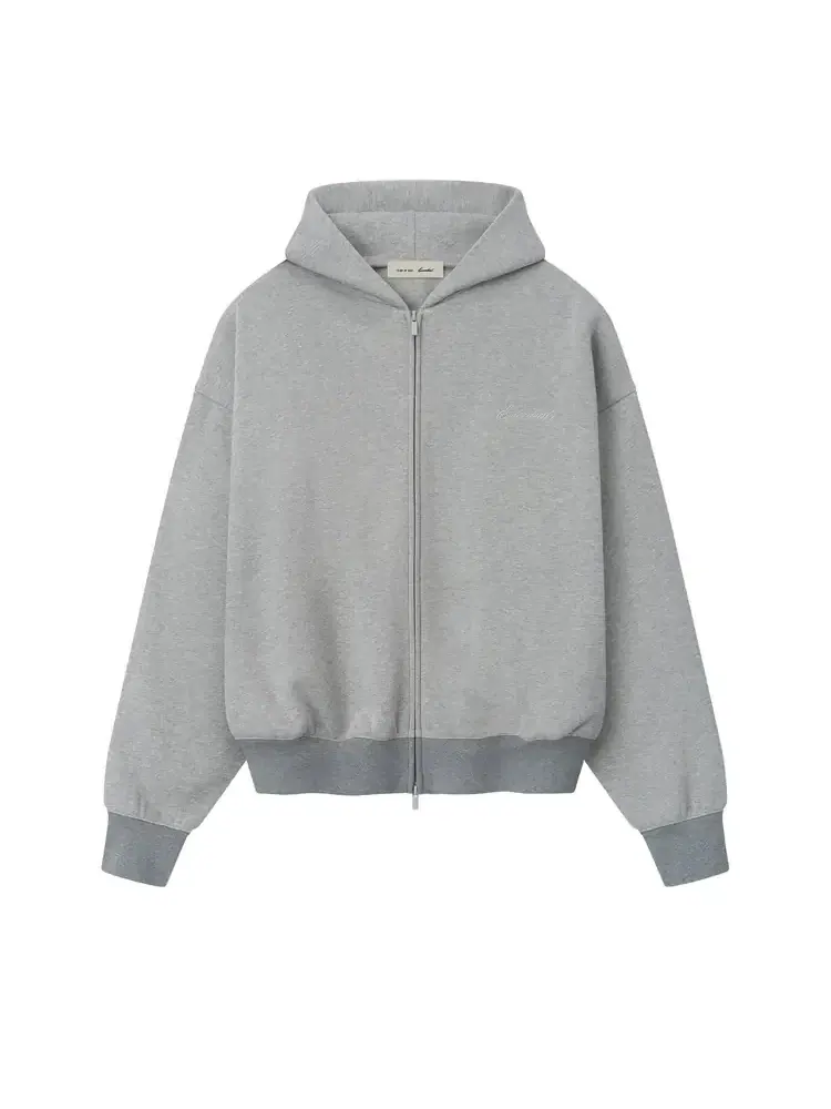 Худи на молнии Fear of God Essentials Signature Classic Full Zip Hoodie — изображение 1 из 2, серый