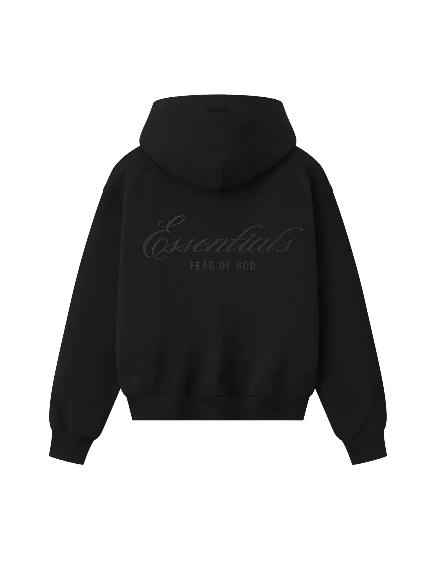 Классическая толстовка на молнии Fear of God Essentials — изображение 2 из 2, винтажный черный