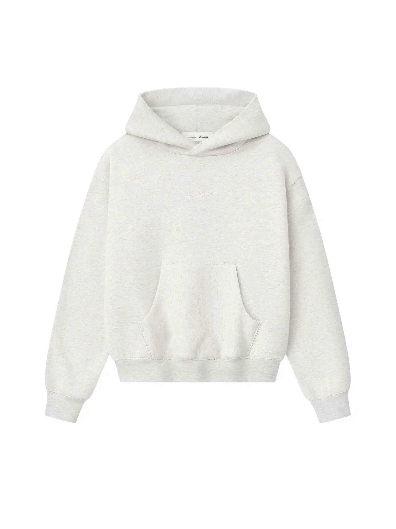 Классическая толстовка Fear of God Essentials Signature Classic Hoodie — изображение 1 из 2, овсяный