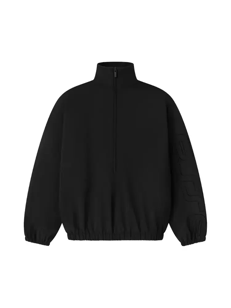 Спортивная куртка с застежкой-молнией до половины Fear of God Essentials Active Trace — изображение 1 из 2, черный