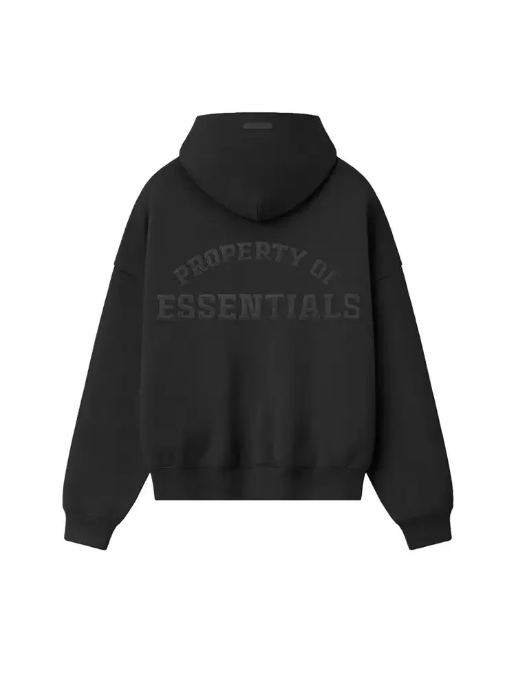 Худи с застежкой-молнией до середины груди Fear of God Essentials Property Lounge — изображение 2 из 2, черный