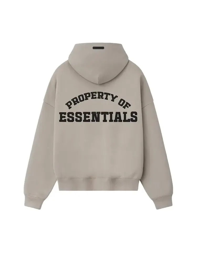 Худи с полузастежкой-молнией Fear of God Essentials Property Lounge — изображение 2 из 2, серый
