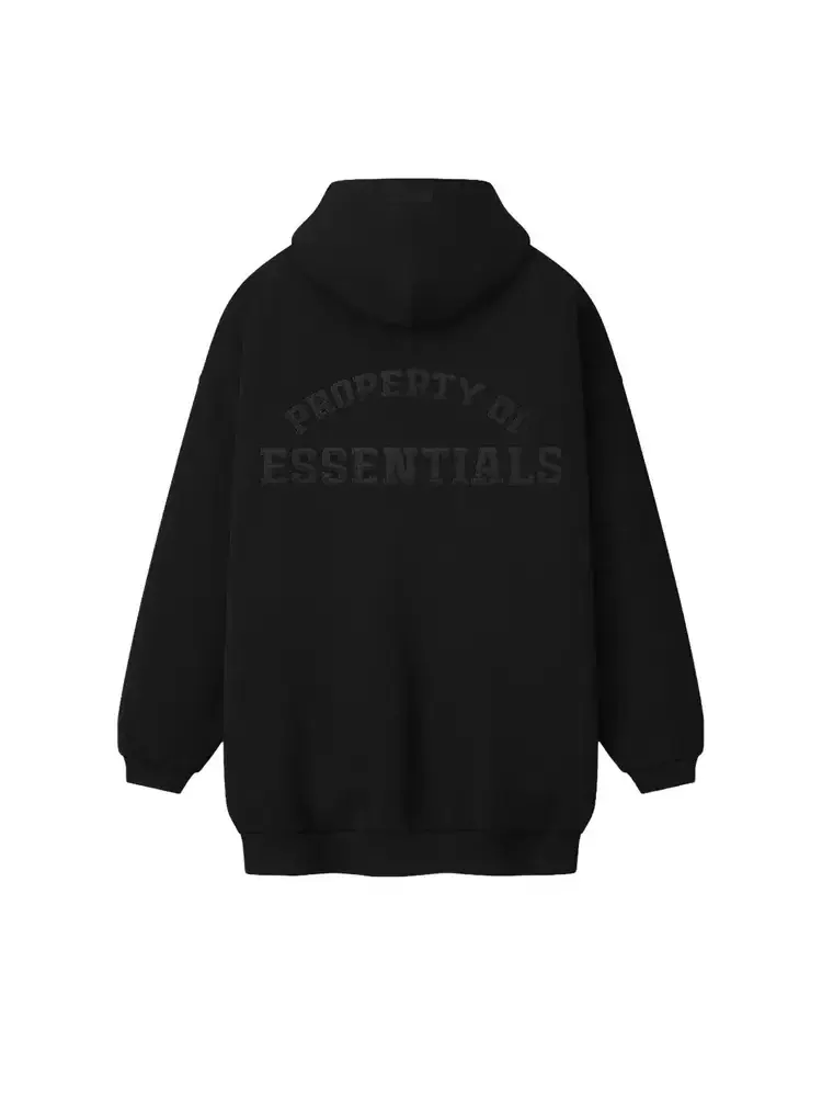 Худи с длинной застежкой-молнией Fear of God Essentials Property Lounge — изображение 2 из 2, черный