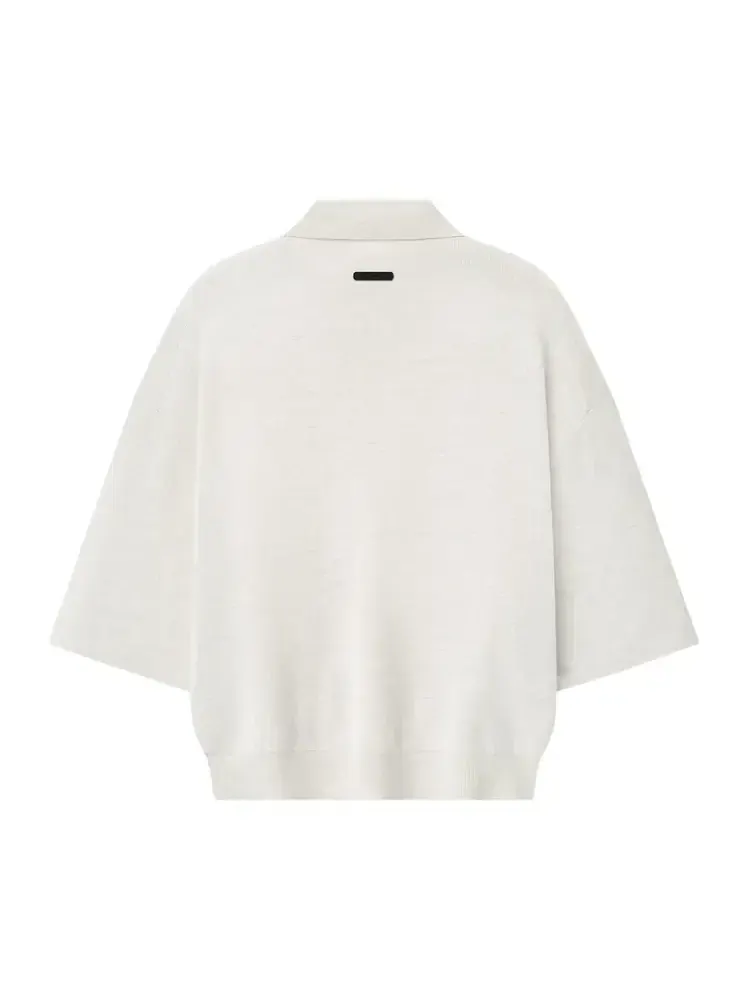Поло Fear of God Essentials Signature Quarter Sleeve 90 — изображение 2 из 2, бежевый