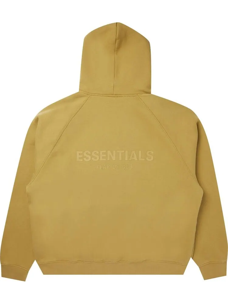 Худи Fear of God Essentials Pullover Hoodie 'Amber' — изображение 2 из 3, желтый