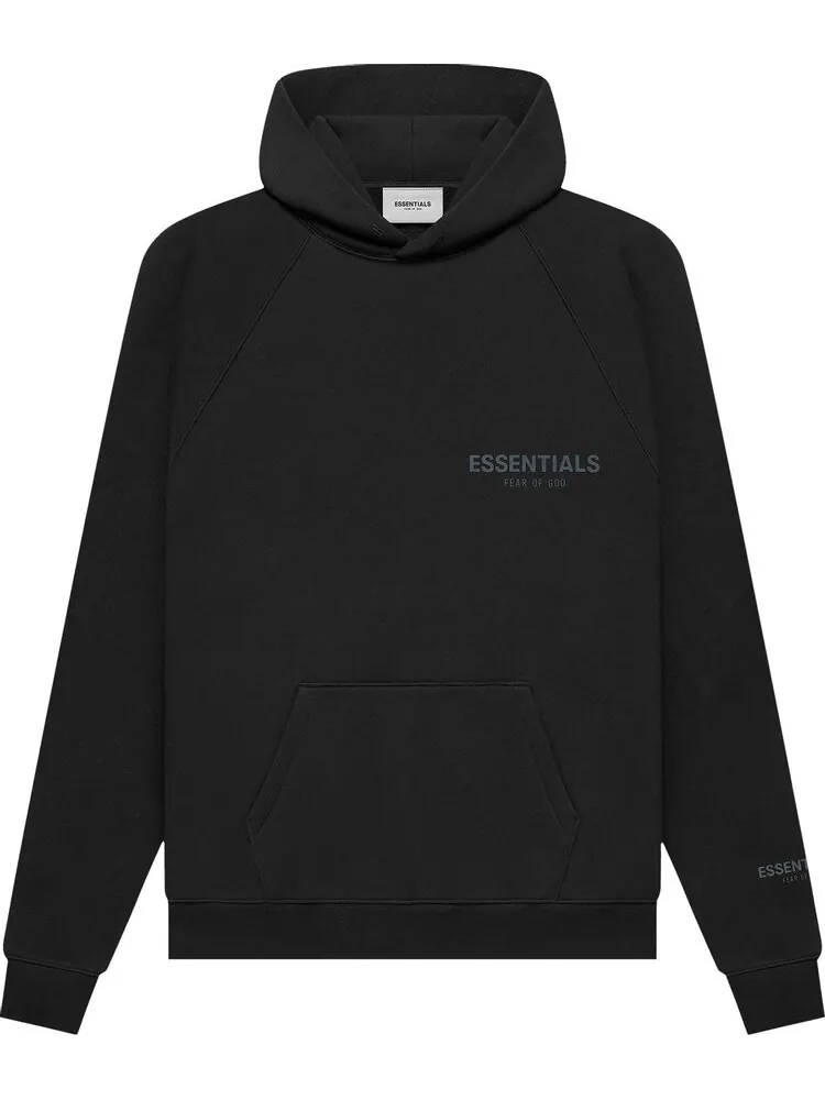 Худи Fear of God Essentials Pullover Hoodie 'Stretch Limo' — изображение 1 из 2, черный