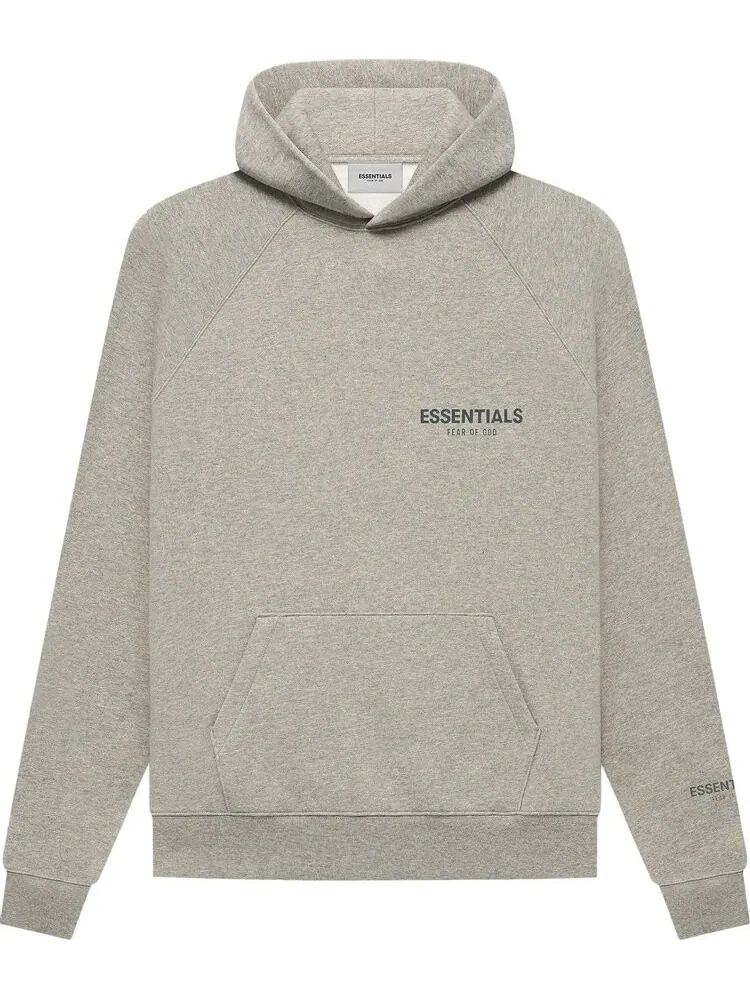 Худи Fear of God Essentials Hoodie 'Dark Heather Oatmeal' — изображение 1 из 2, серый