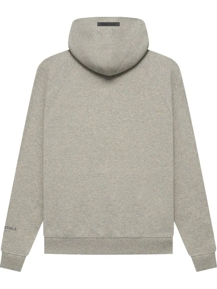 Худи Fear of God Essentials Hoodie 'Dark Heather Oatmeal' — изображение 2 из 2, серый