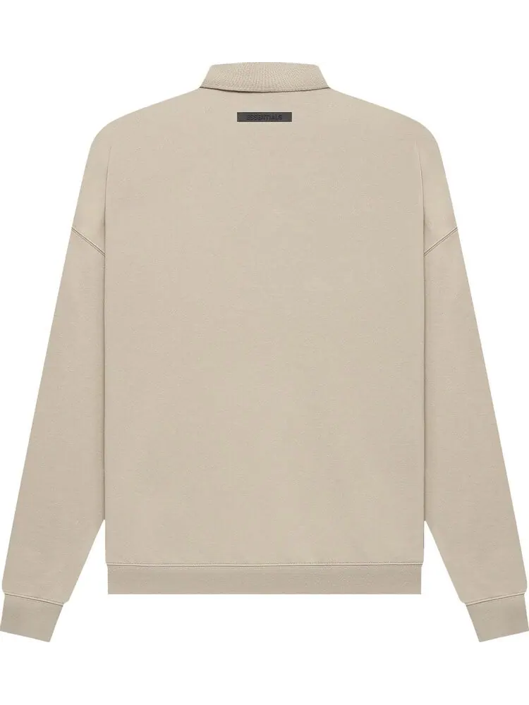 Лонгслив Fear of God Essentials Long-Sleeve Polo 'String' — изображение 2 из 2, загар