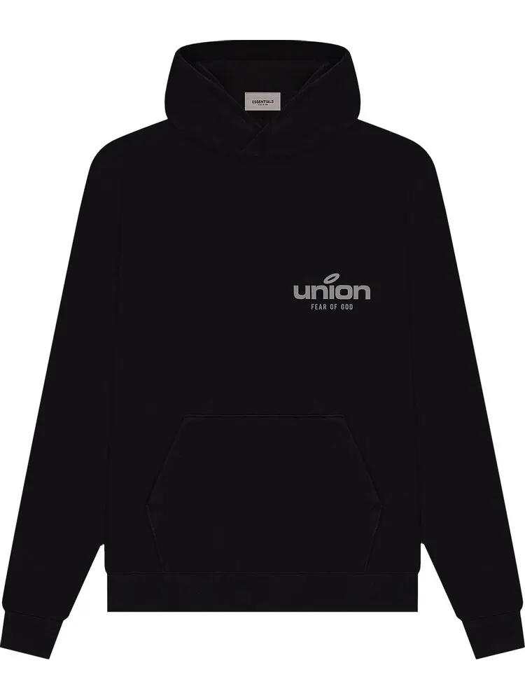 Худи Fear of God Essentials x Union Vintage Pullover Hoodie 'Black' — изображение 1 из 1, черный
