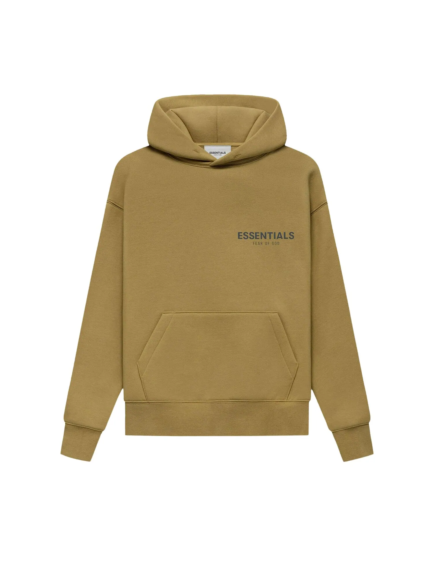 Детский пуловер с капюшоном Fear of God Essentials, цвет Янтарный — изображение 1 из 1