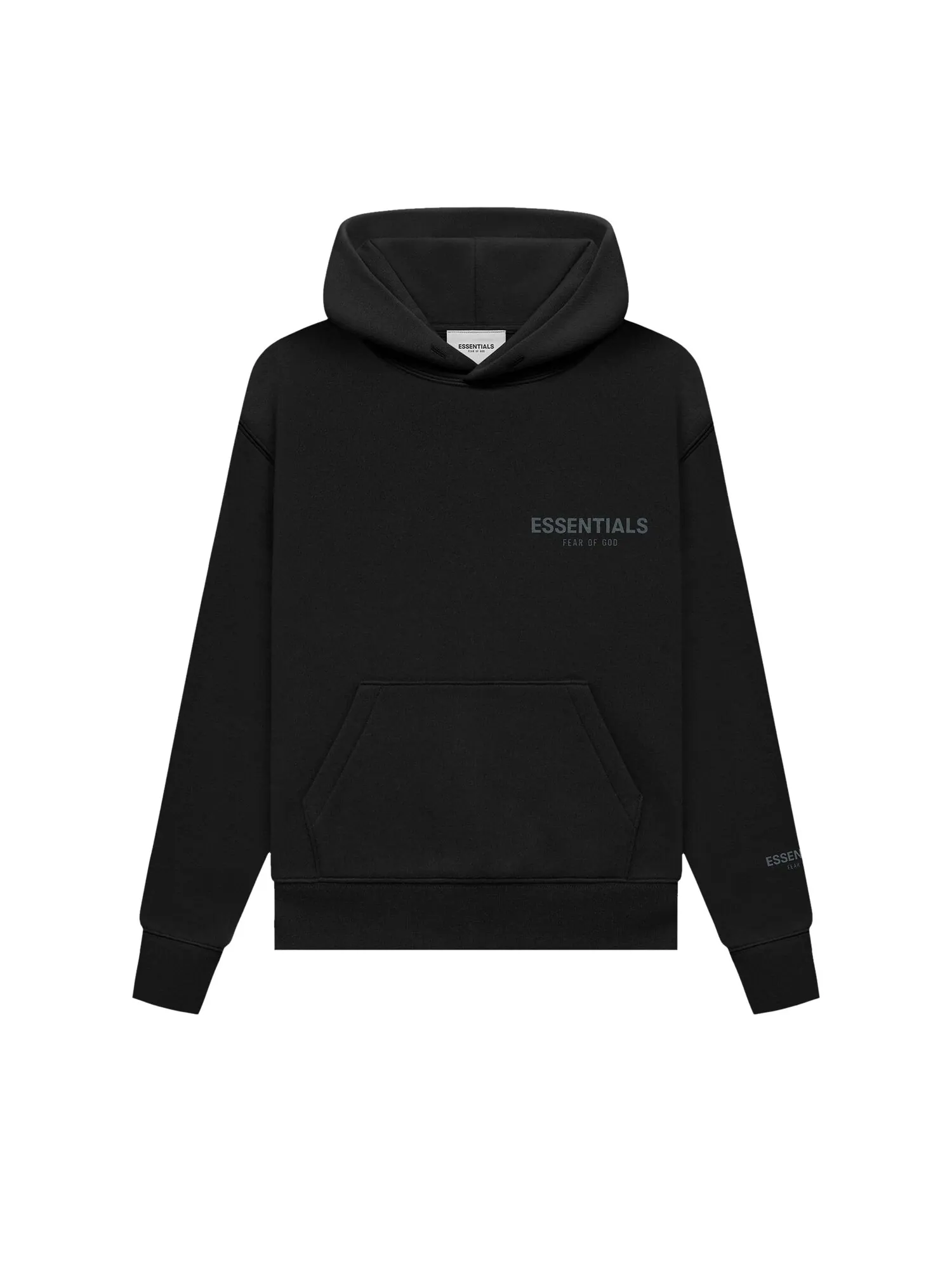 Детский пуловер с капюшоном Fear of God Essentials — изображение 1 из 1, черный
